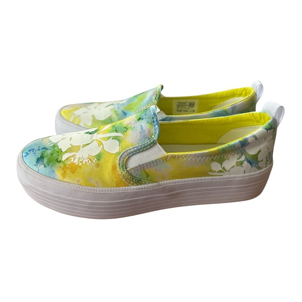 Sperry Crest Twin Gore Tropical Tie Dye Platform Slip-On Shoes, Size 7.5, Casual
